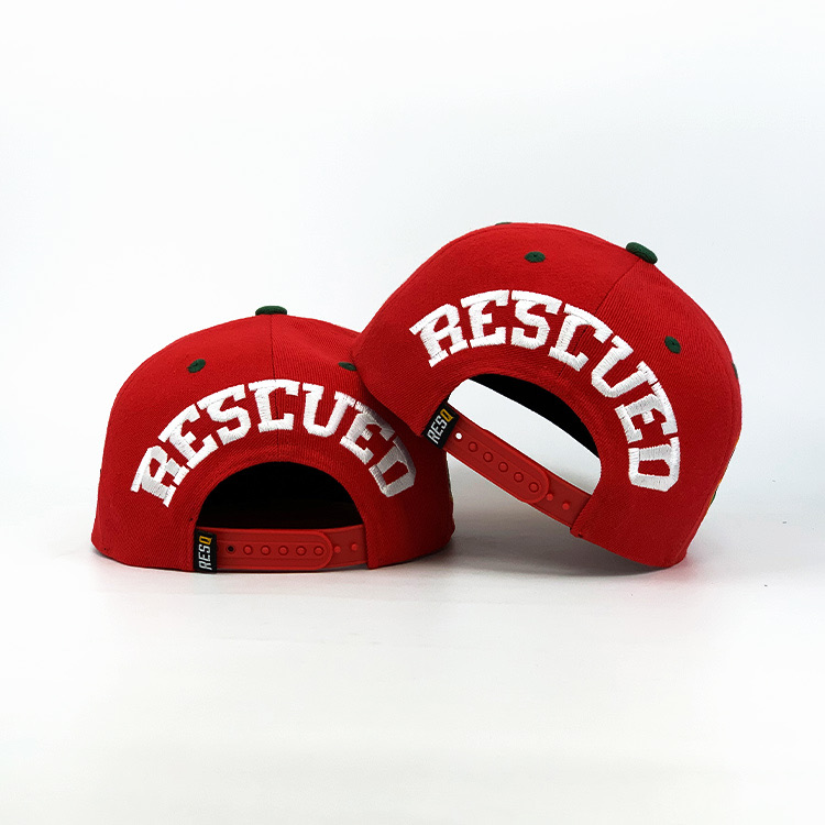 Rear branding — custom cap detail